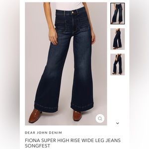 Dear John Fiona High Rise Wide Leg Jeans / Songfest - Size 31